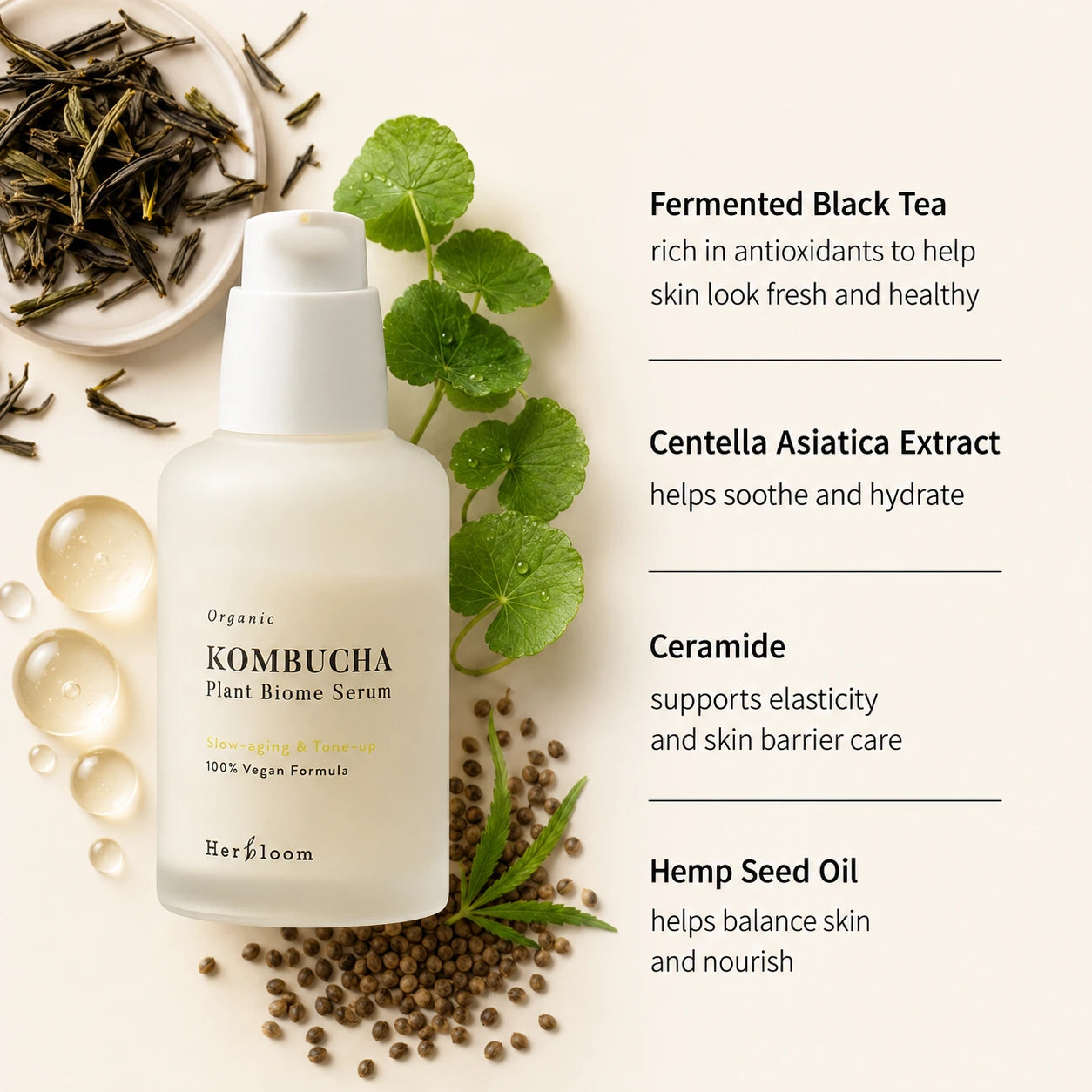 HERBLOOM Kombucha Plant Biome Serum 30ml