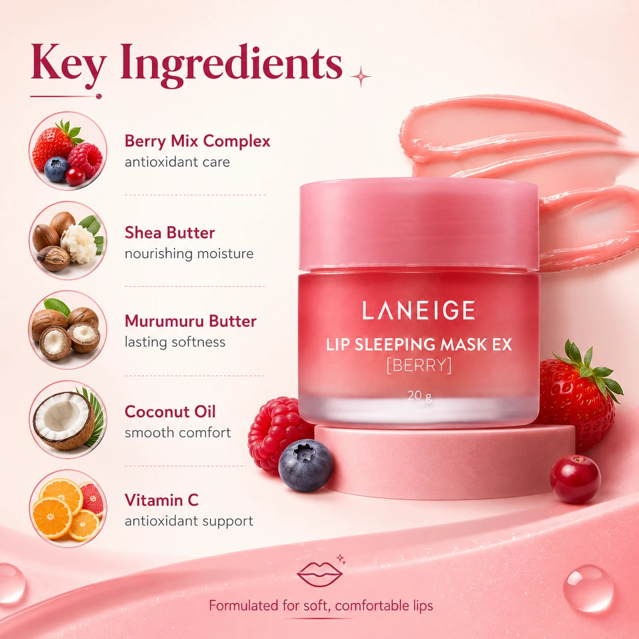 LANEIGE Lip Sleeping Mask Berry 20g