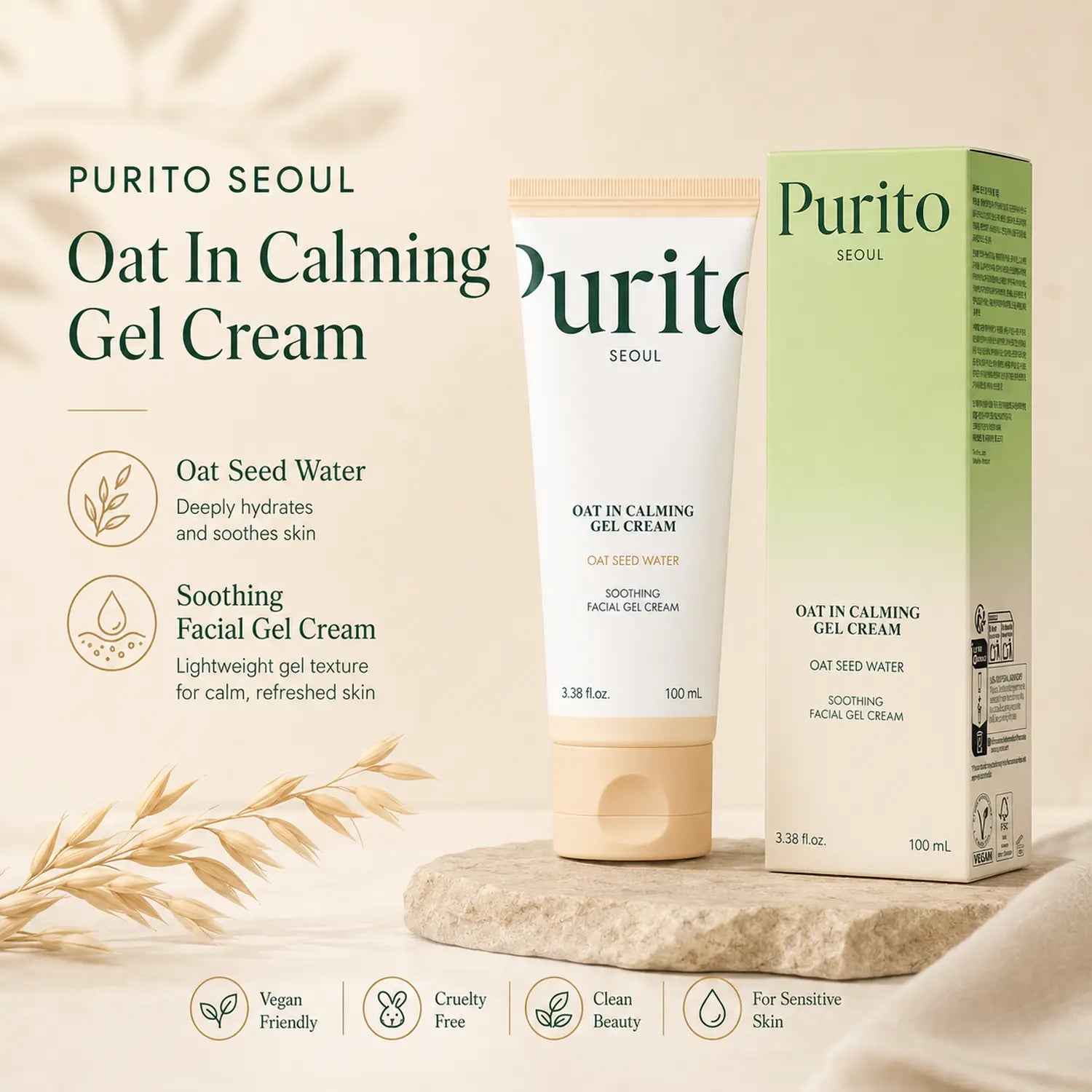PURITO Oat In Calming Gel Cream 100ml