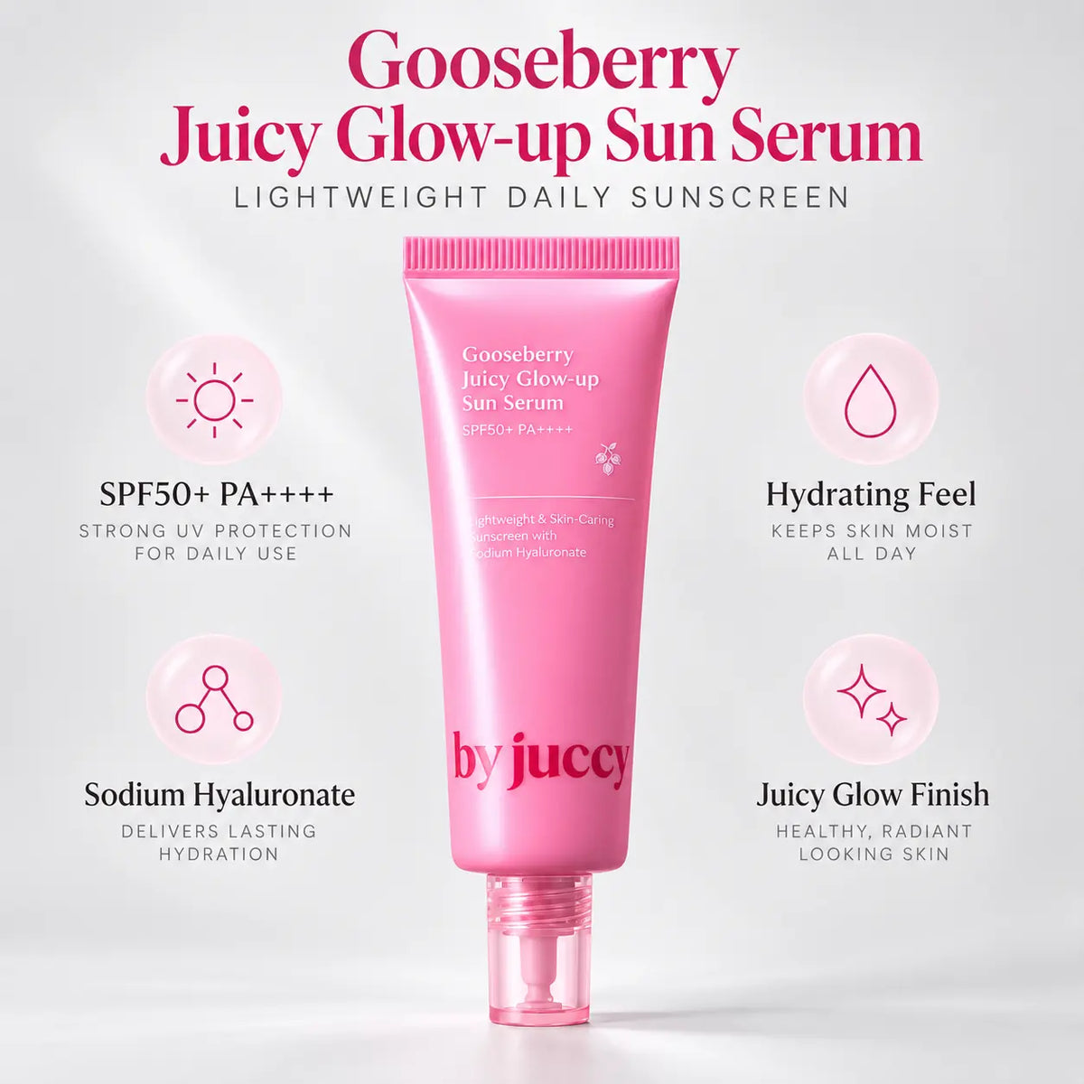 By Juccy Gooseberry Juicy Glow Up Sun Serum 50ml