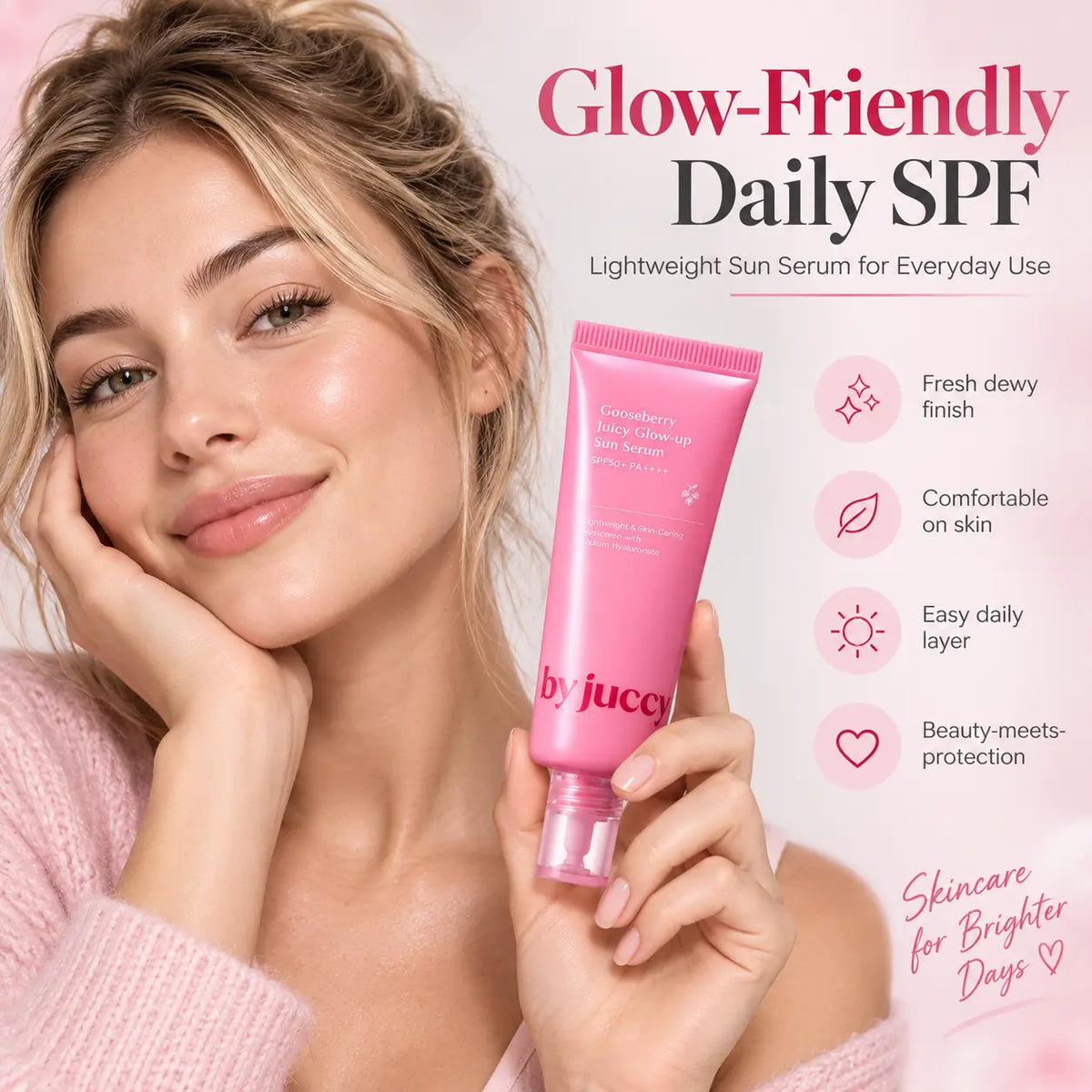 By Juccy Gooseberry Juicy Glow Up Sun Serum 50ml