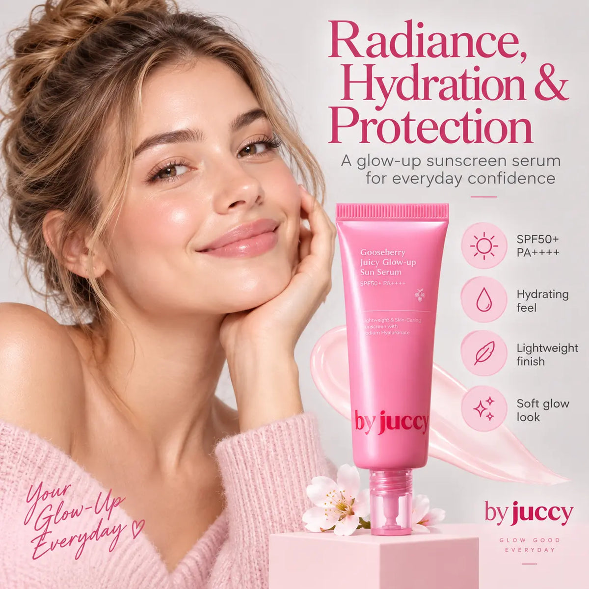 By Juccy Gooseberry Juicy Glow Up Sun Serum 50ml