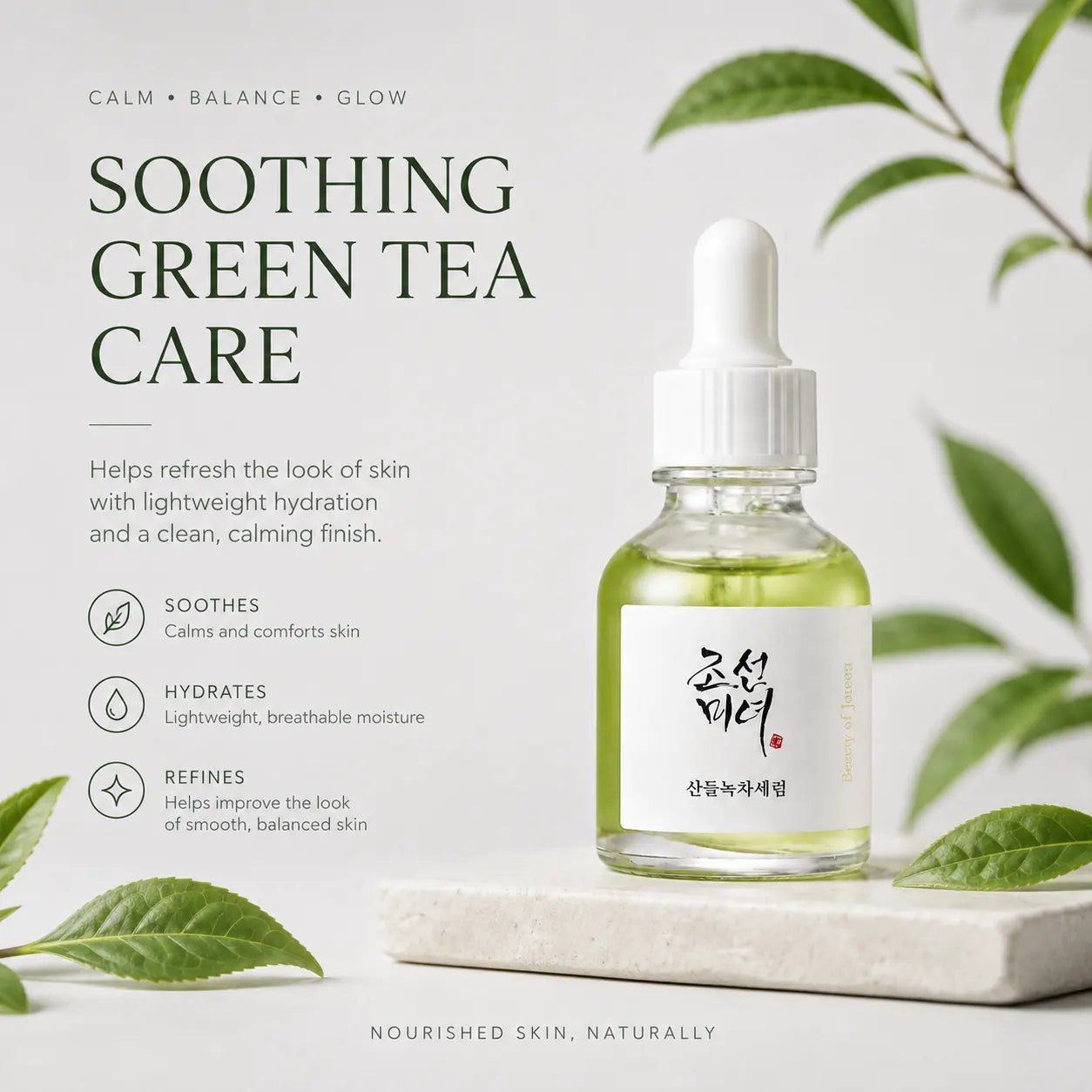 Beauty of Joseon Calming Serum : Green Tea + Panthenol 30ml