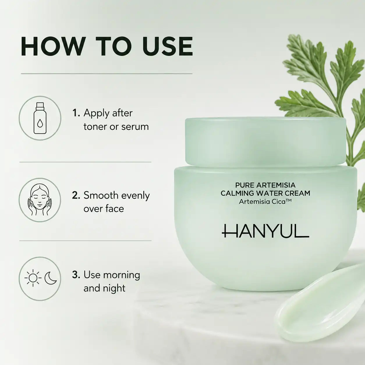 HANYUL Pure Artemisia Watery Calming Cream 55ml