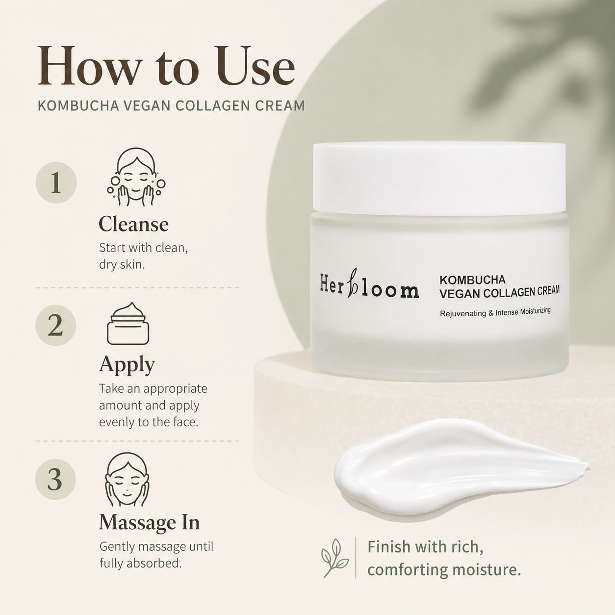 HERBLOOM Kombucha Vegan Collagen Cream 50ml