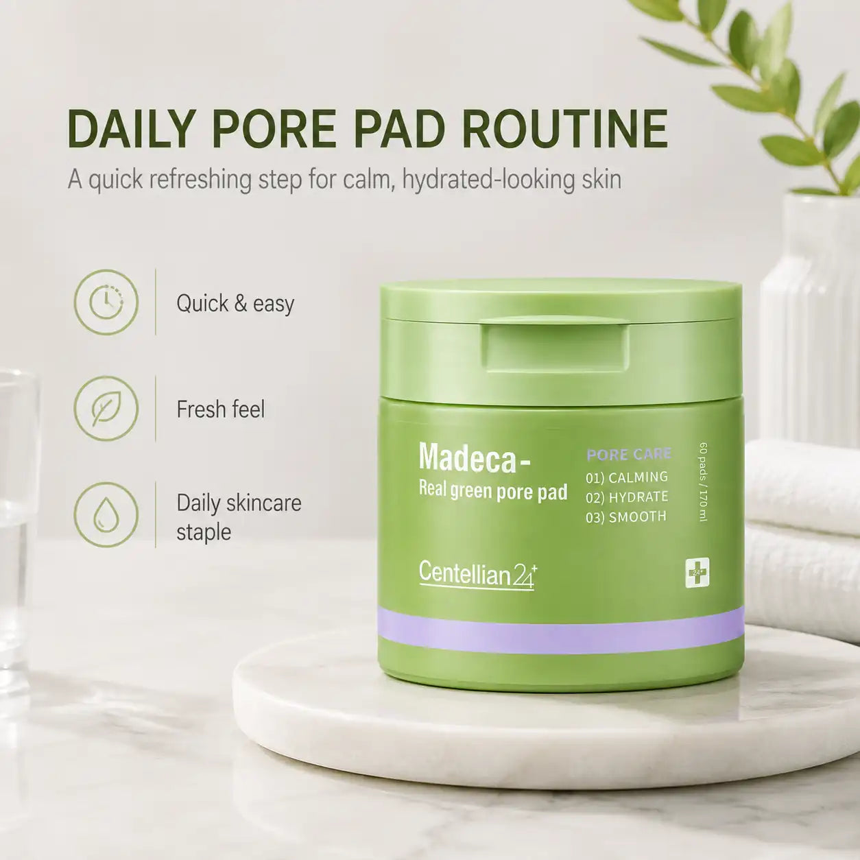 Centellian24 Madeca Real Green Pore Pad 60pcs