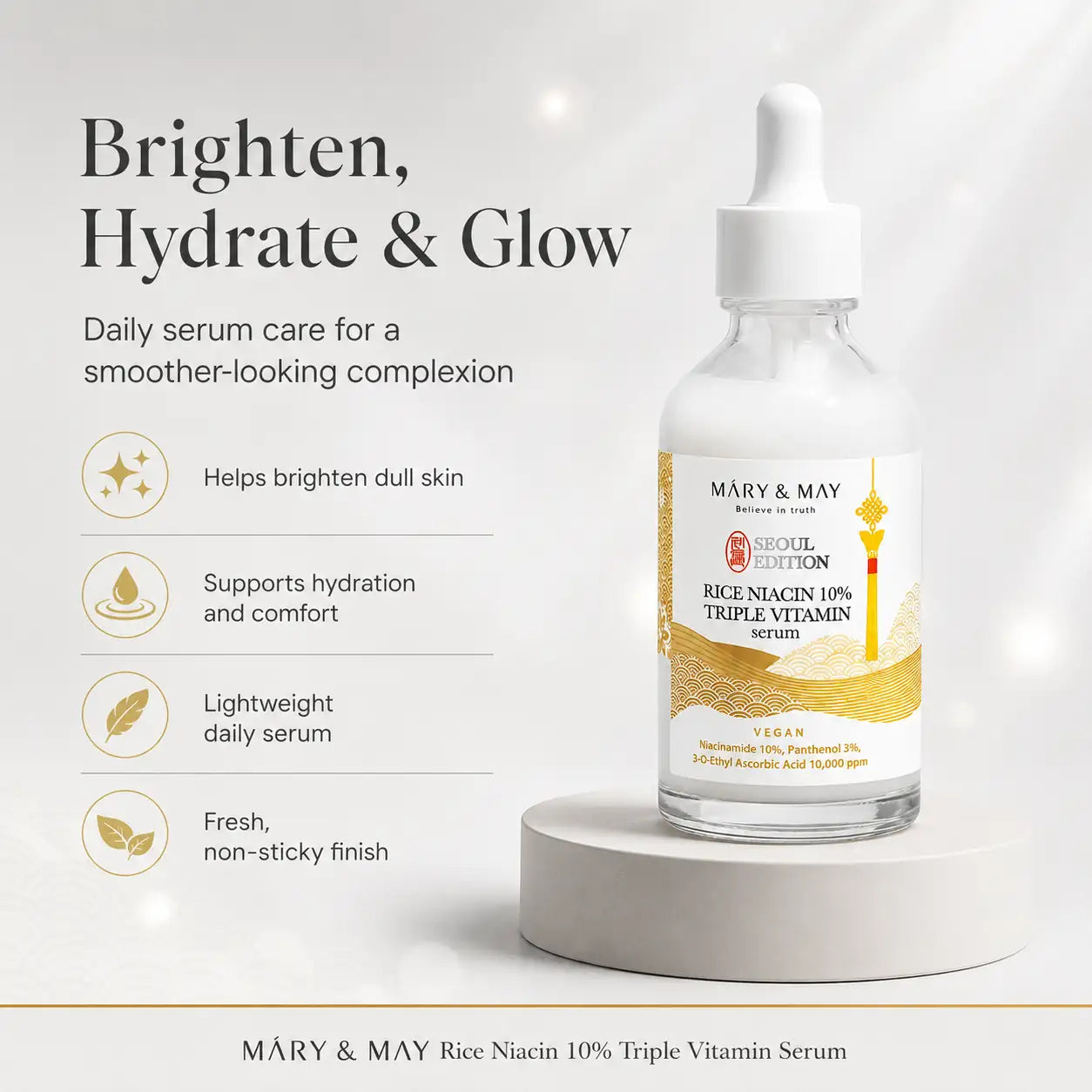 Mary&May Rice Niacin 10% Triple Vitamin Serum 80ml