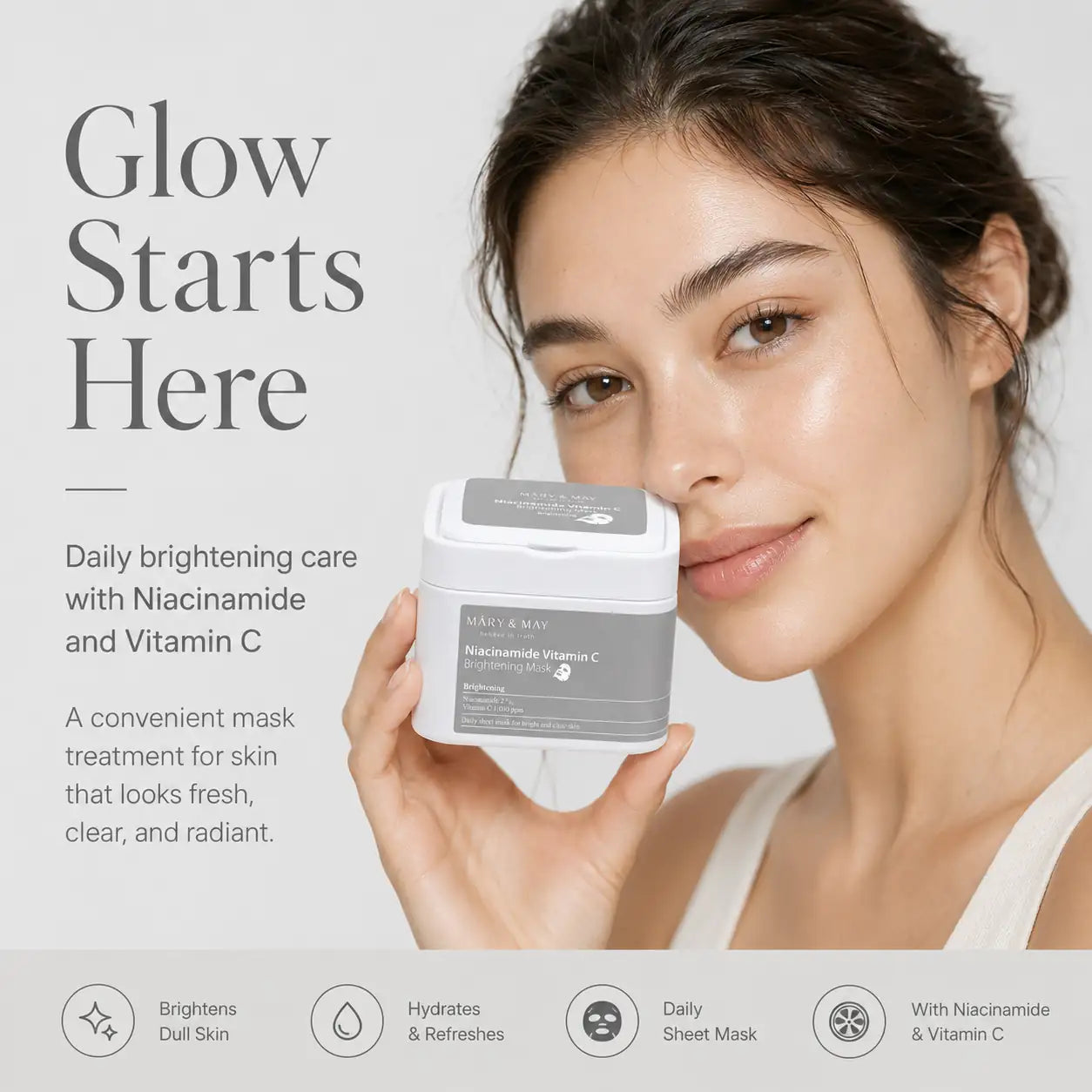 Mary&May Niacinamide Vitamin C Brightening Mask 30ea 400g