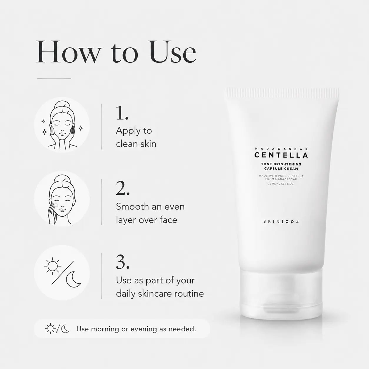 SKIN1004 Madagascar Centella Tone Brightening Capsule Cream 75ml
