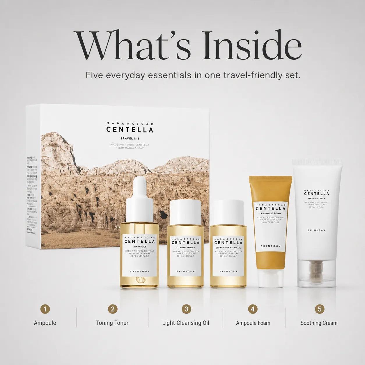 SKIN1004 Madagascar Centella Travel Kit Set
