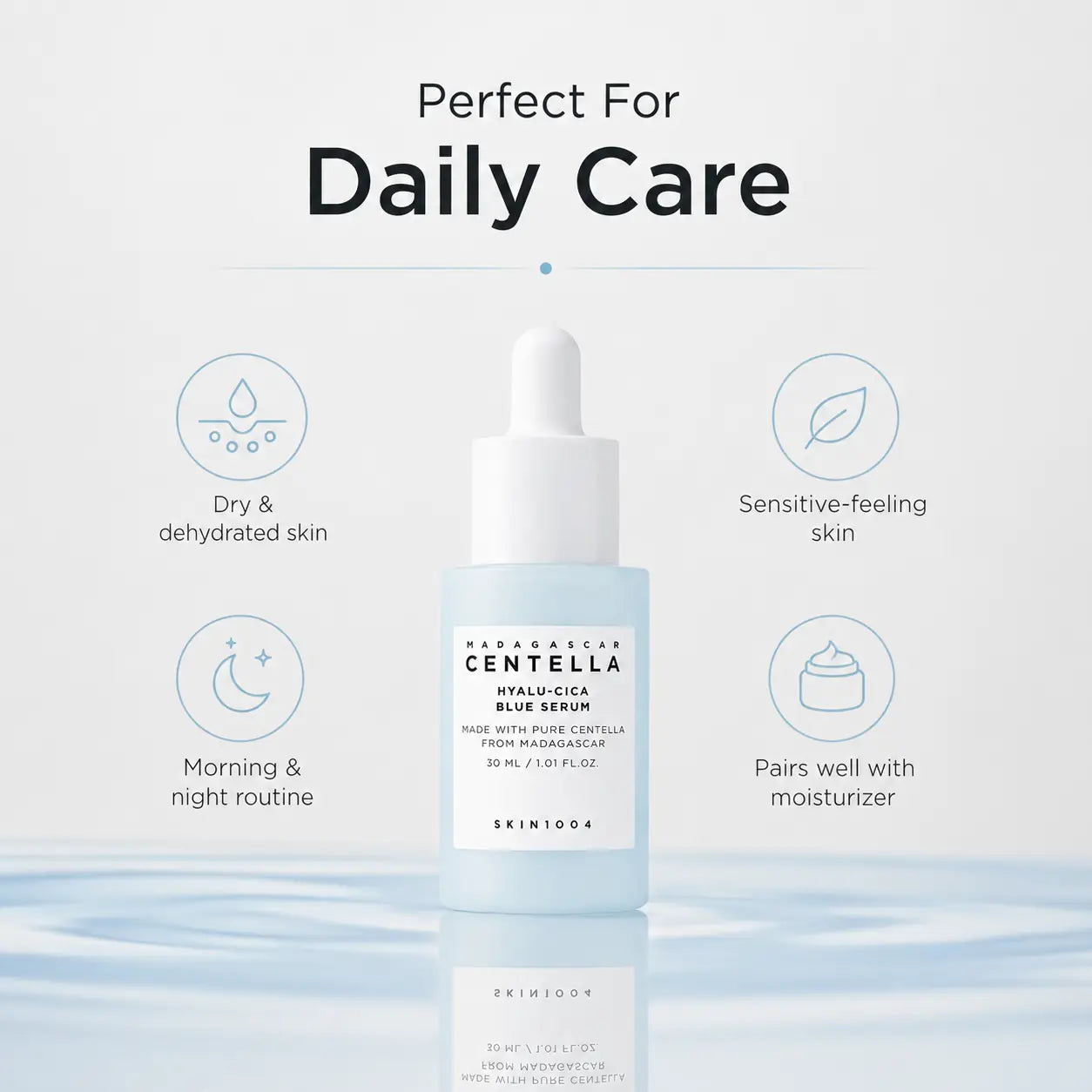 SKIN1004 Madagascar Centella Hyalu-Cica Blue Serum 30ml