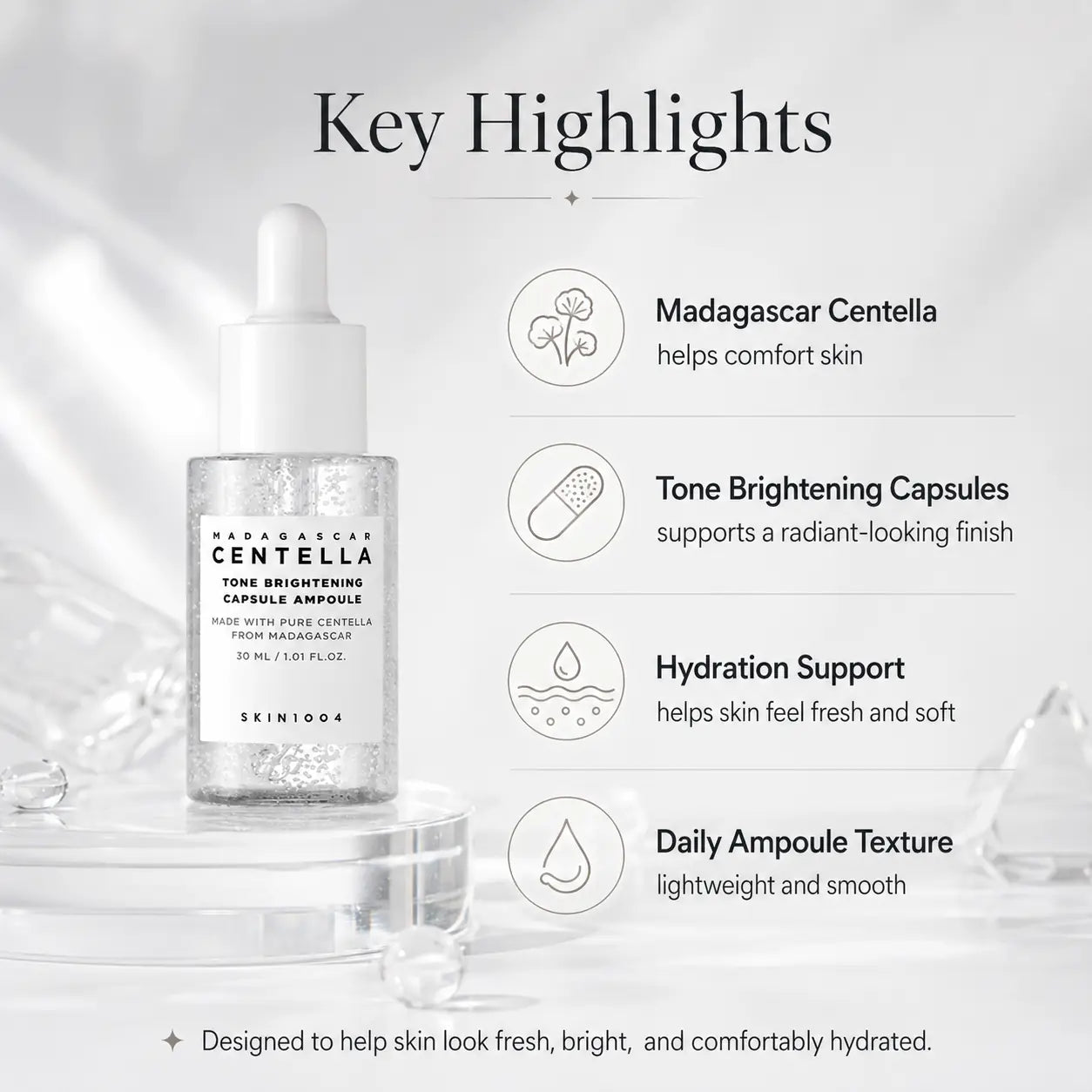 SKIN1004 Madagascar Centella Tone Brightening Capsule Ampoule 30ml