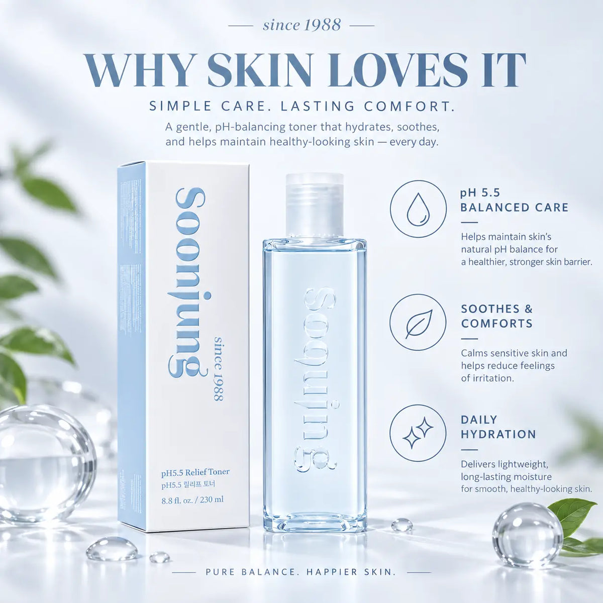 ETUDE Soonjung pH 5.5 comfort Toner 350ml