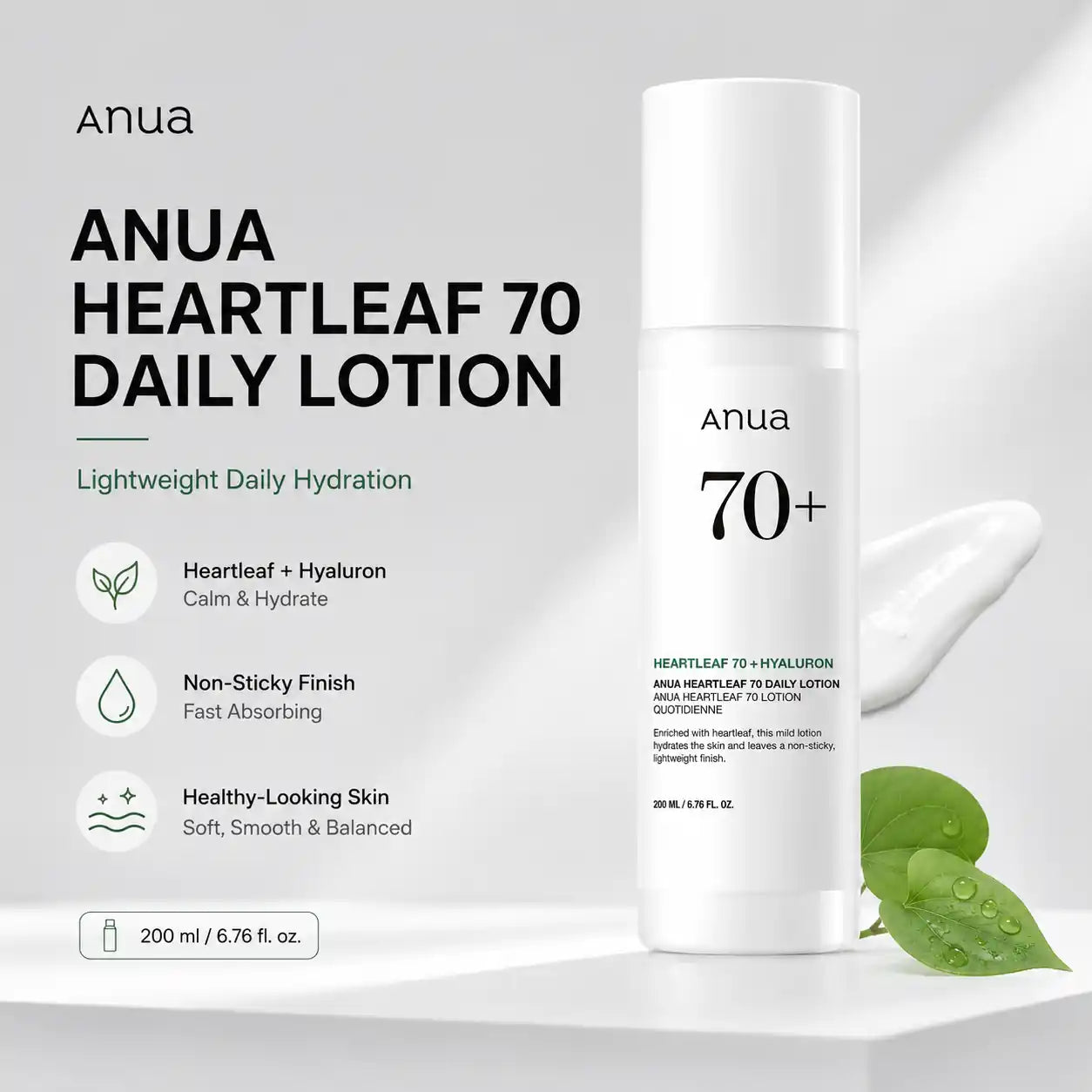 ANUA Heartleaf 70% Daily Lotion 200ml