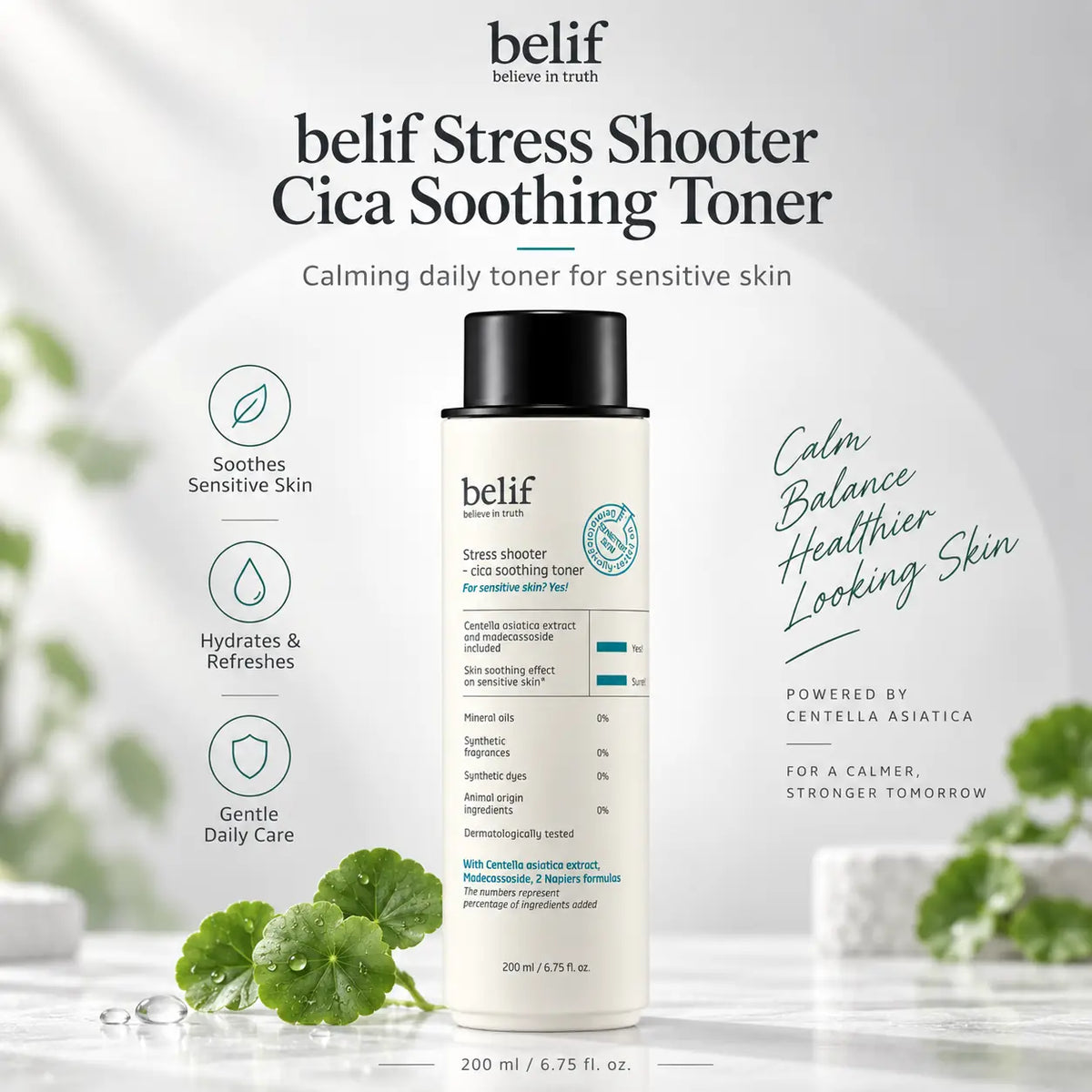 belif Stress Shooter Cica Soothing Toner 200ml