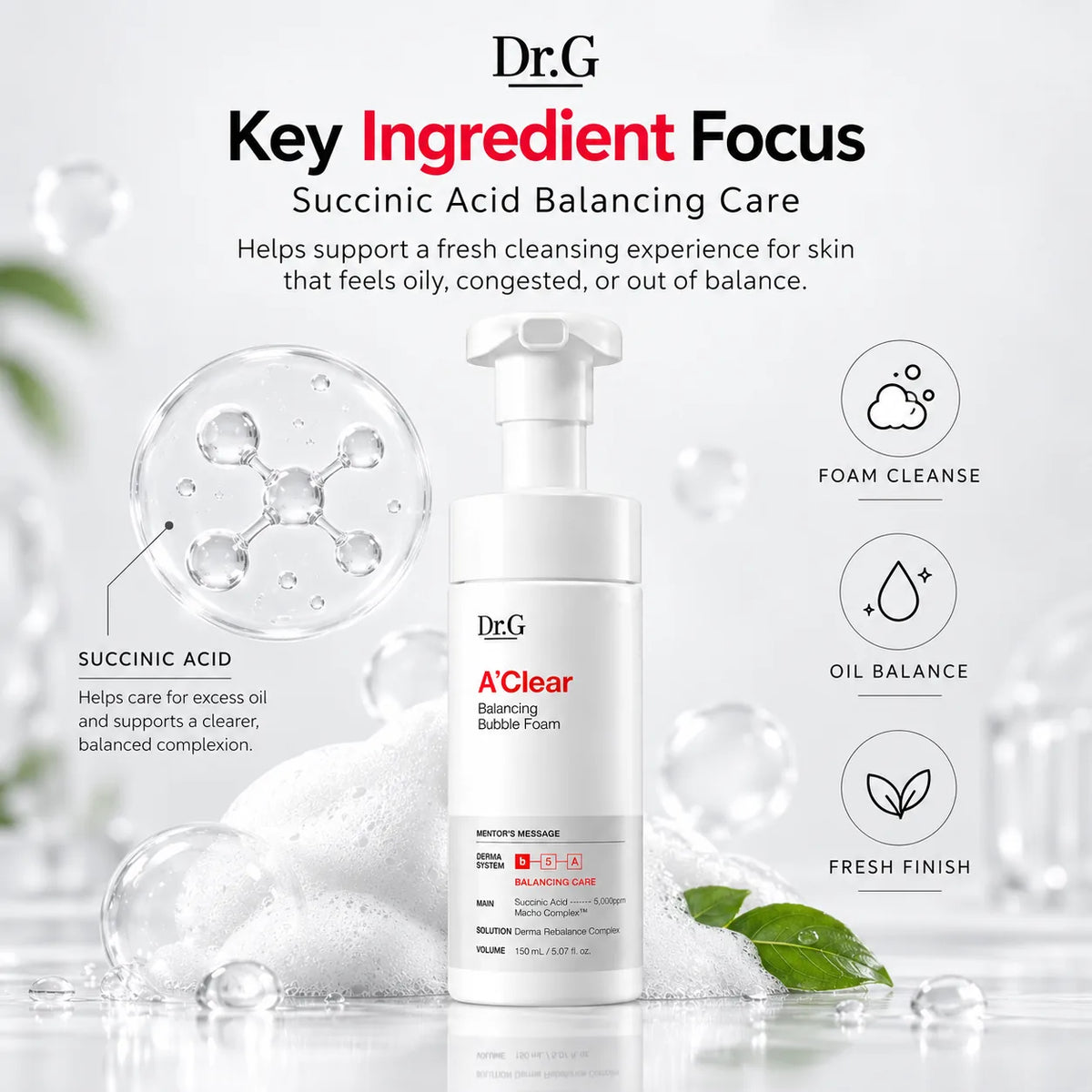 Dr.G A' Clear Bubble Foam 150ml