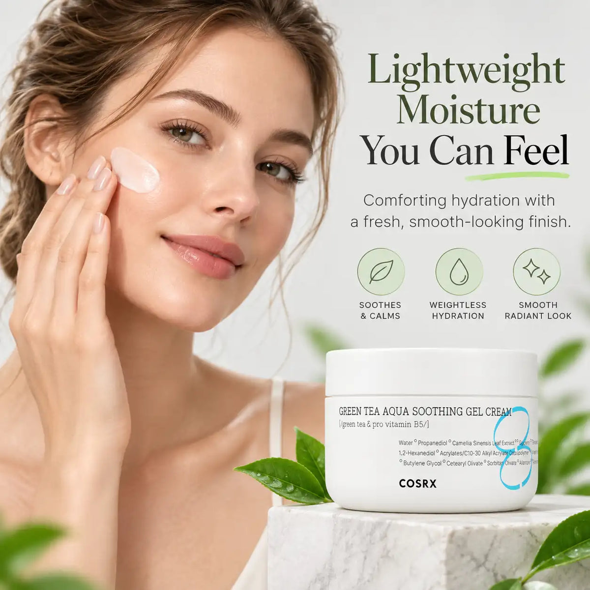 COSRX Hydrium Green Tea Aqua Soothing Gel Cream 50ml