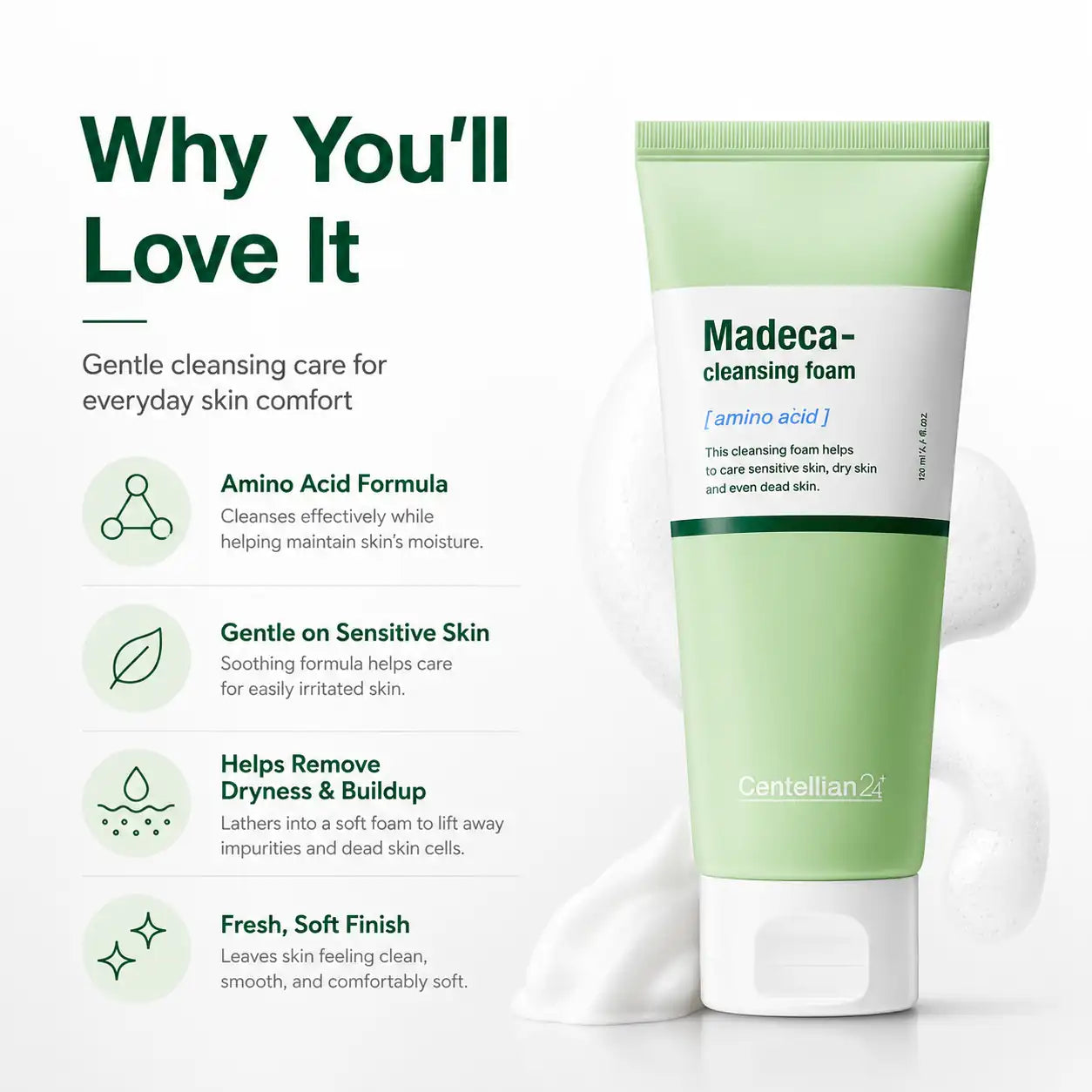 Centellian24 Madeca Cleansing Foam 160g