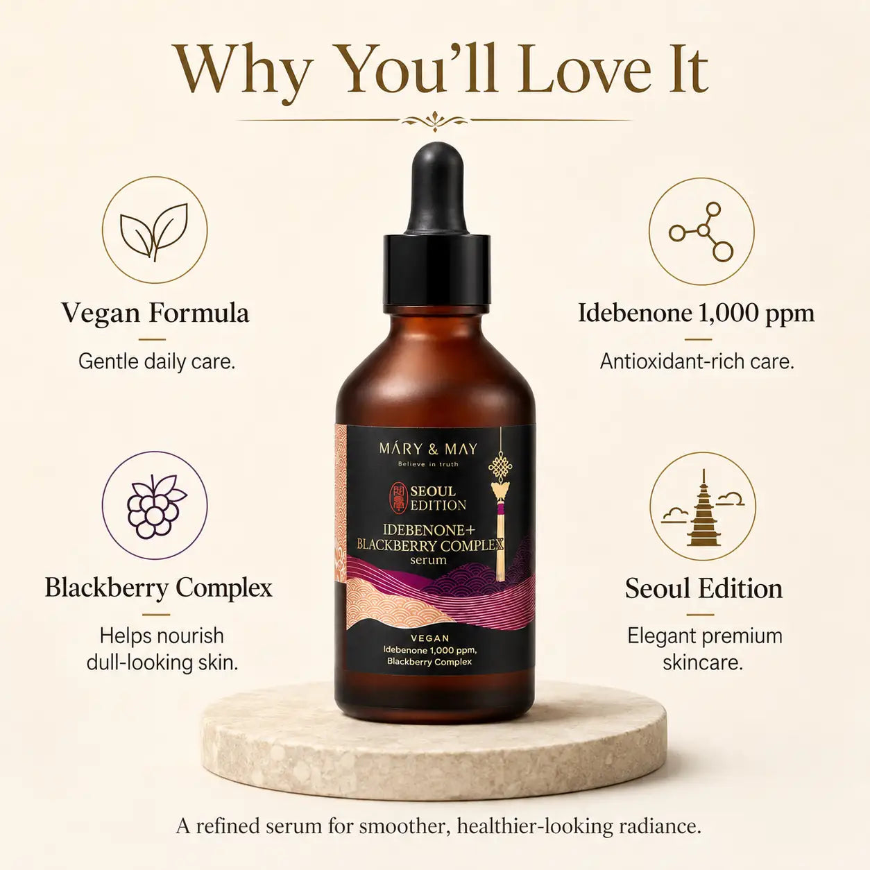 Mary&May Idebenone+Blackberry Complex Serum 80ml