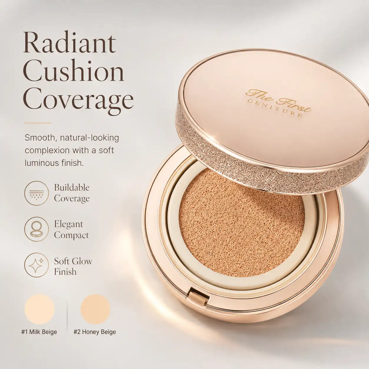 cushion applied to skin