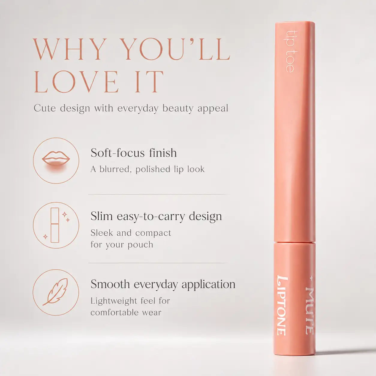 Tiptoe Mousse Tang Lip Matter 003 Clementine Lip Tint