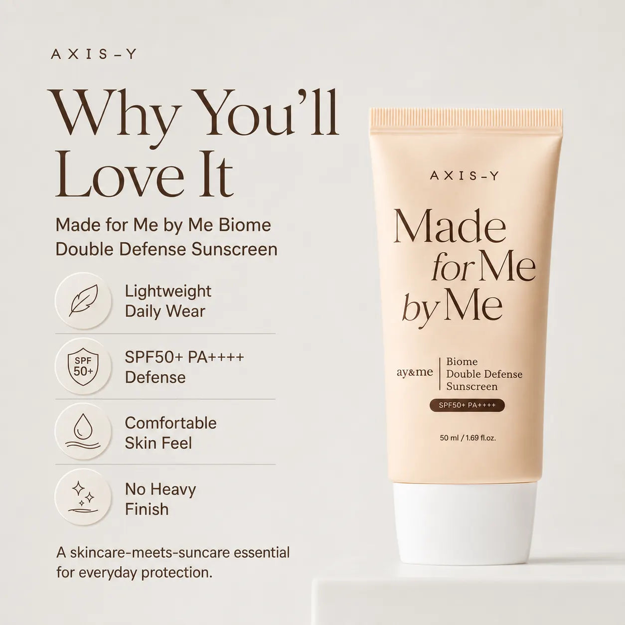AXIS-Y Biome Double Defense Sunscreen 50ml