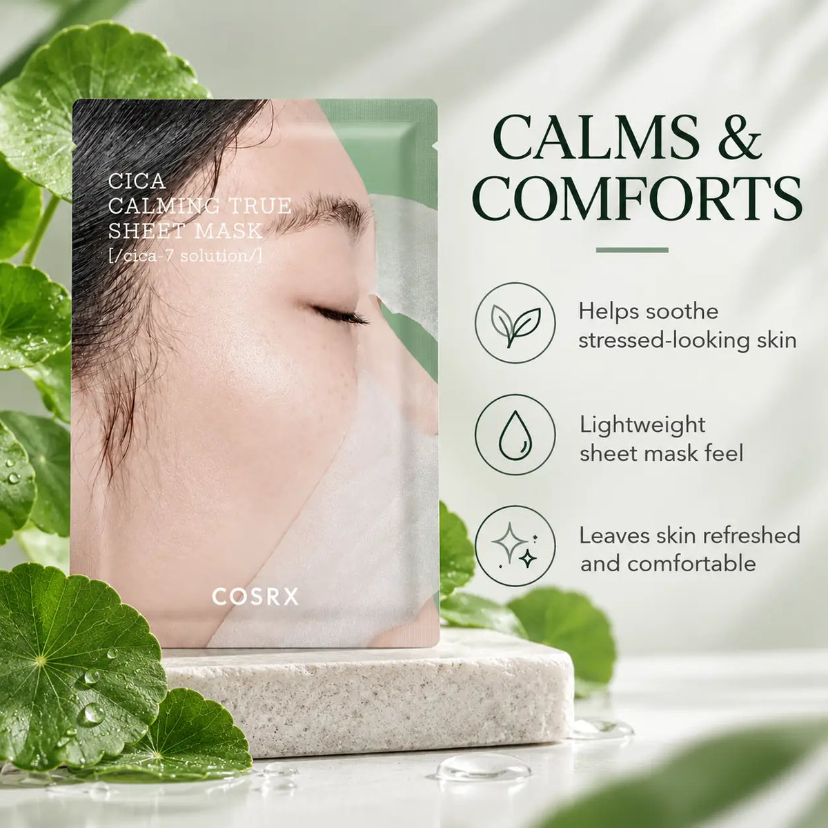 COSRX Pure Fit Cica Calming True Sheet Mask 21g 1ea 21g