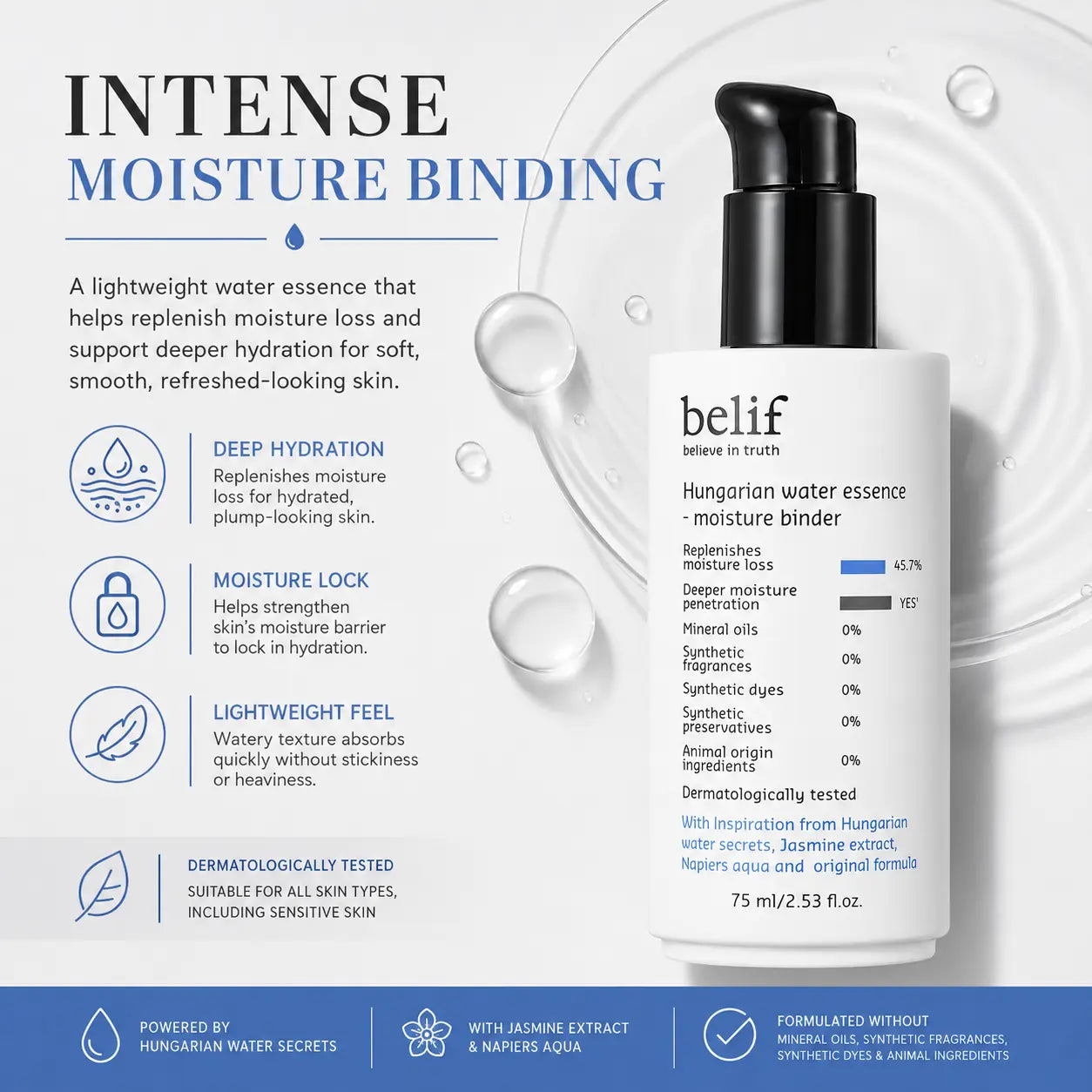 belif Hungarian Water Essence Moisture Binder 75ml