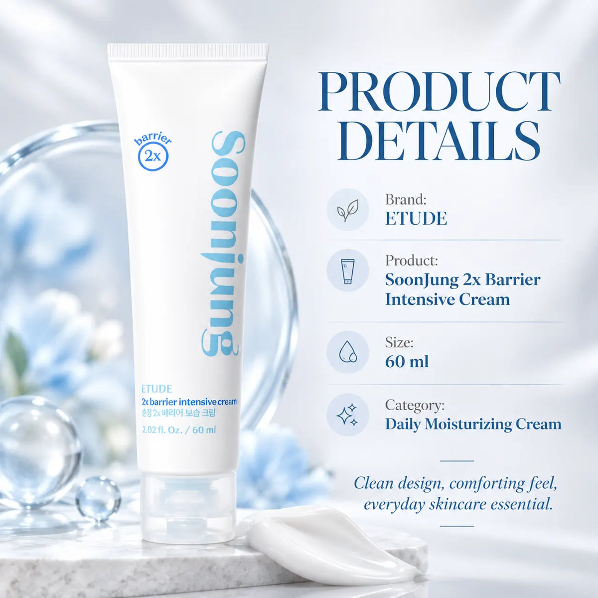 ETUDE Soonjung 2X Barrier Intensive Cream 60ml