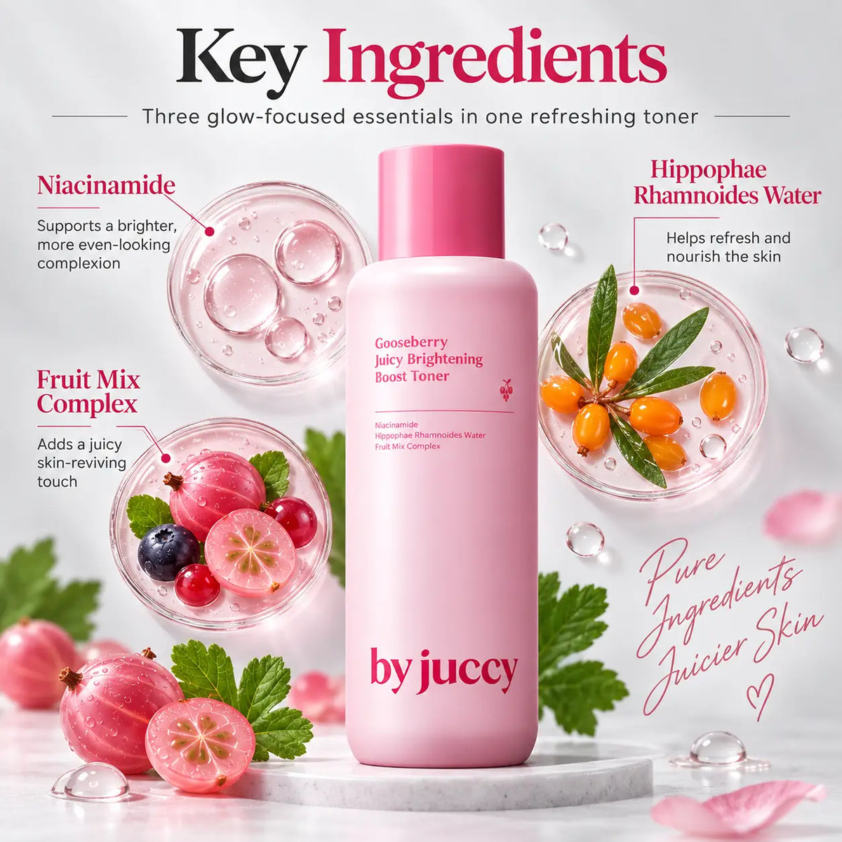 By Juccy Gooseberry Juicy Brightening Boost Toner 150ml