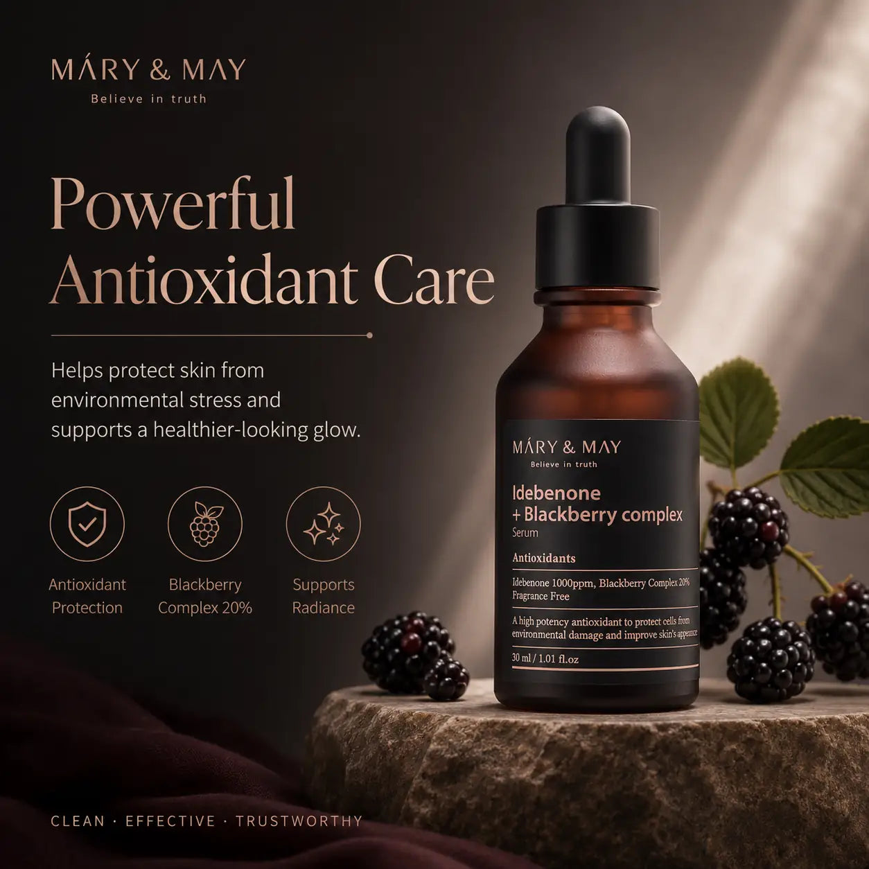 Mary&May Idebenone + Blackberry Complex Serum 30ml