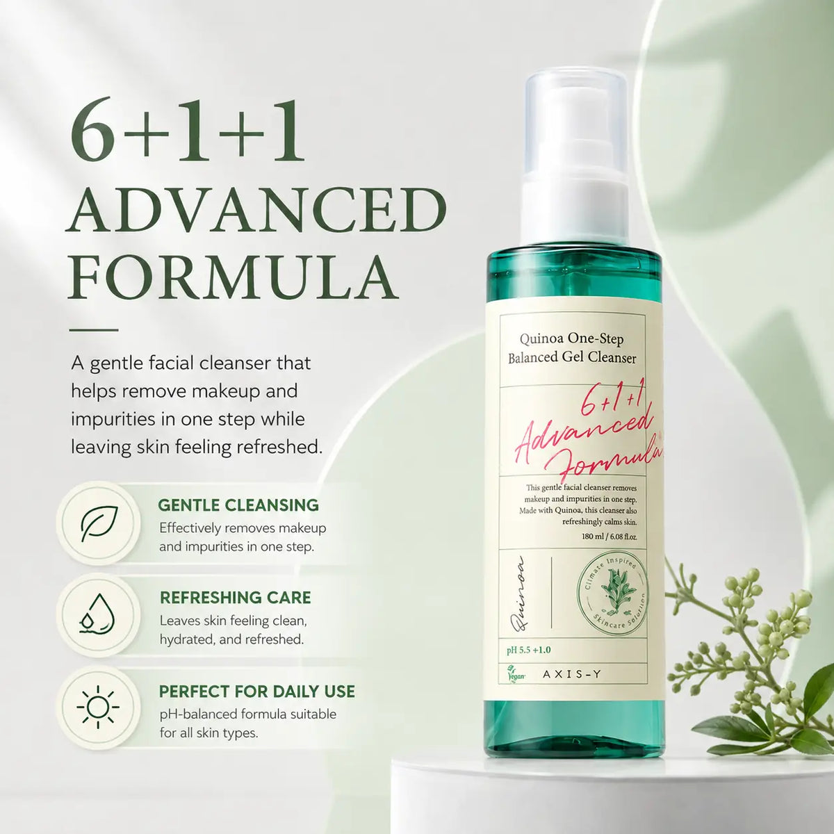 AXIS-Y Quinoa One Step Balanced Gel Cleanser 180ml