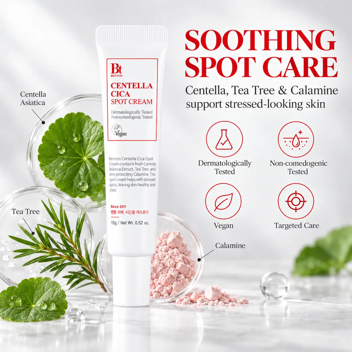 Benton Goodbye Redness Centella Spot Cream 15g