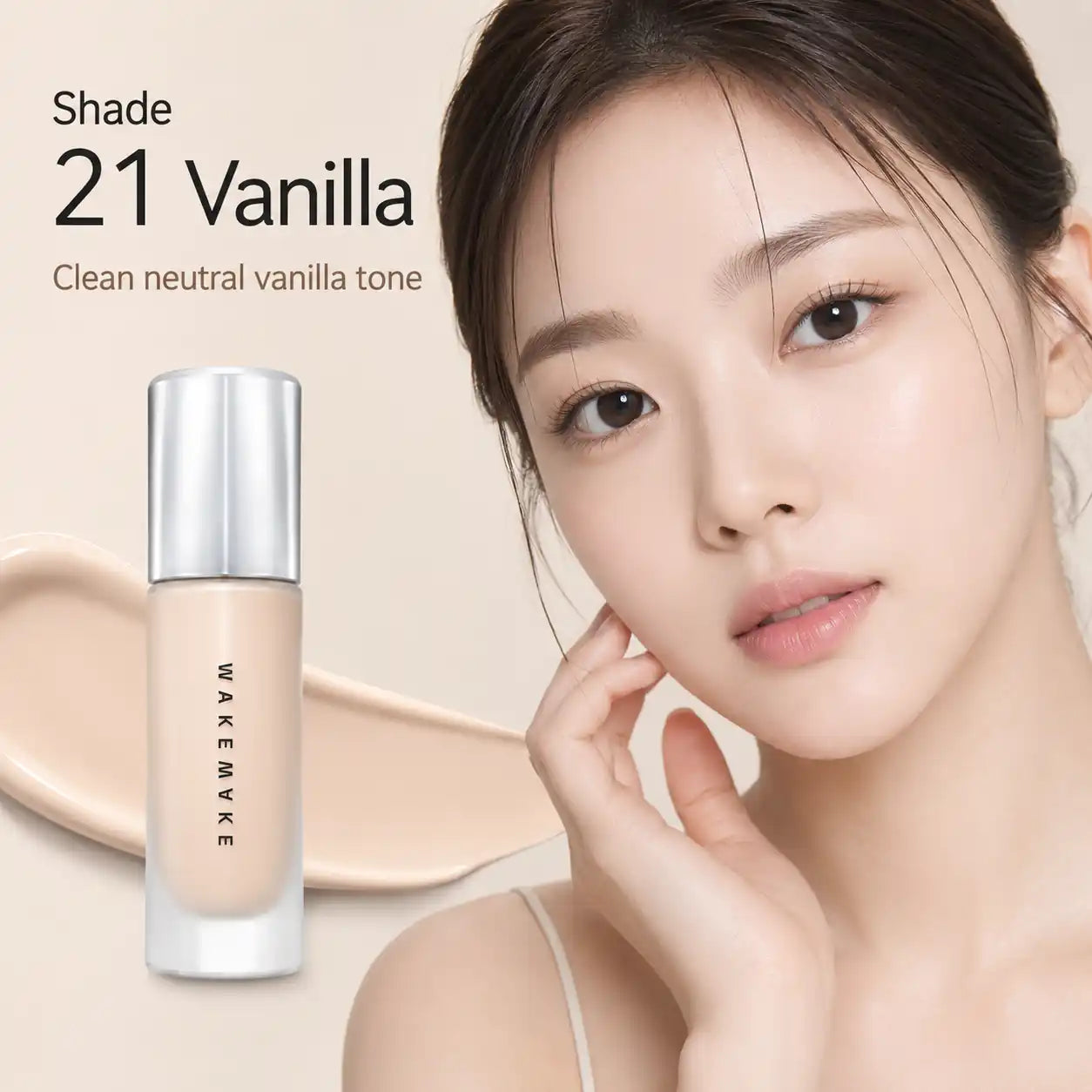 WAKEMAKE Water Velvet Cover Foundation 5 Colors 30ML 30ML 5 Colors