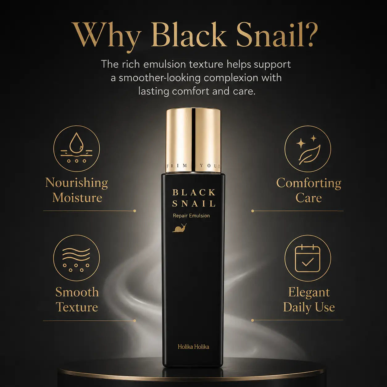 Holika Holika Prime Youth Black Snail Emulsion 160ml