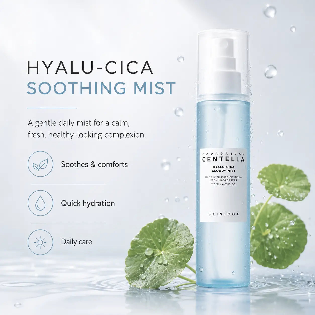 SKIN1004 Madagascar Centella Hyalu-Cica Cloudy Mist 120ml