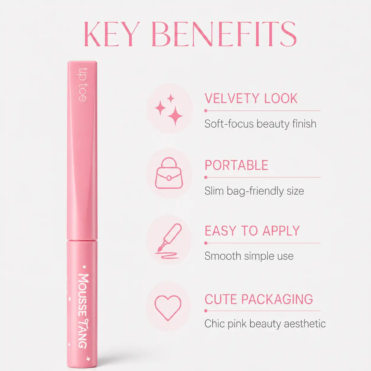 Tiptoe Mousse Tang Lip Matter 001 Amelie Lip Tint