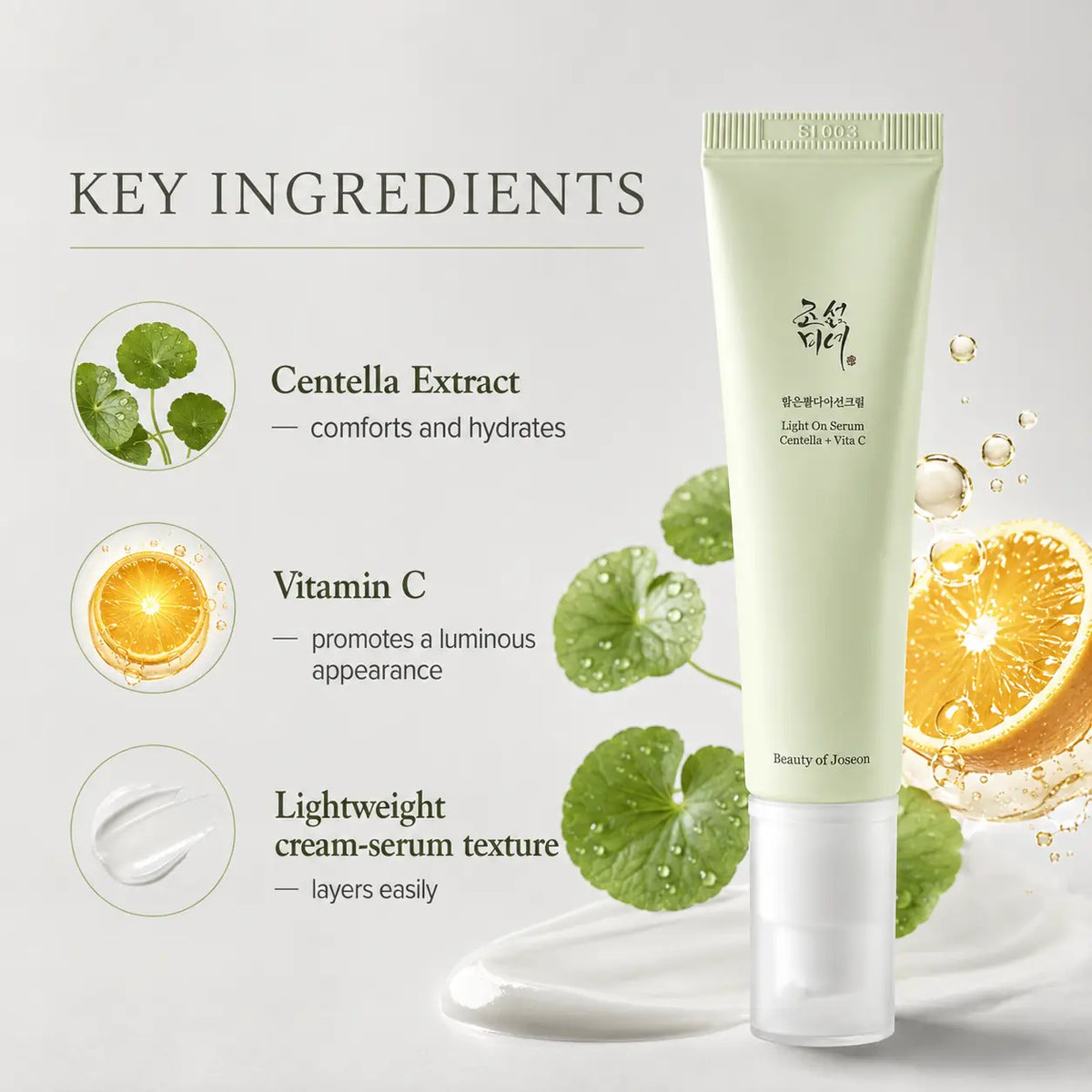 Beauty of Joseon Light on Serum: Centella + Vita C 30ml