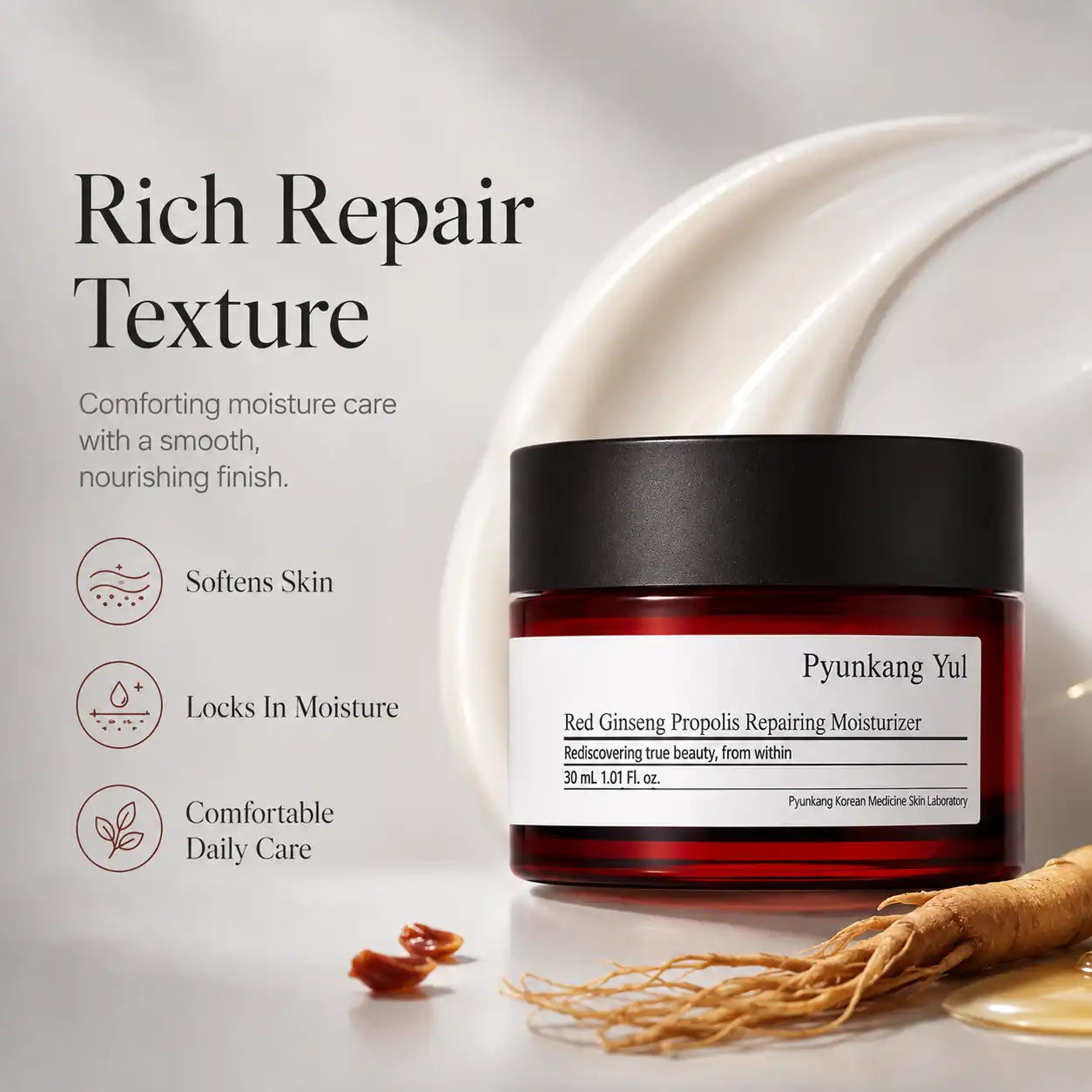 Pyunkang Yul Red Ginseng Propolis Repairing Moisturizer 30ml