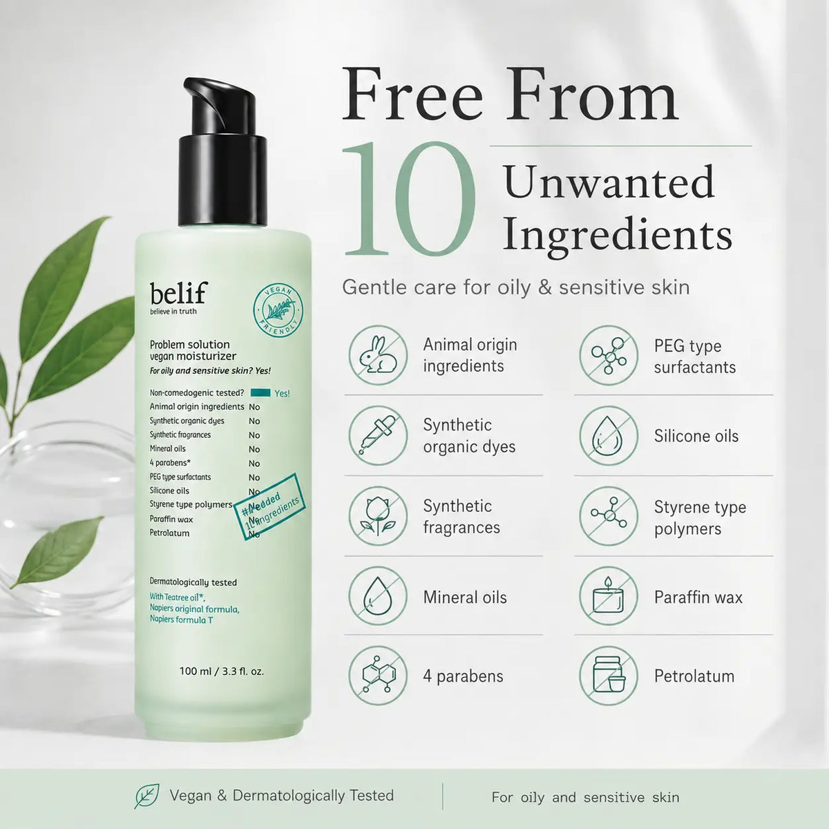 belif Problem Solution Vegan Moisturizer 100ml