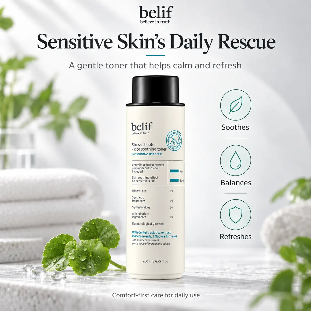 belif Stress Shooter Cica Soothing Toner 200ml