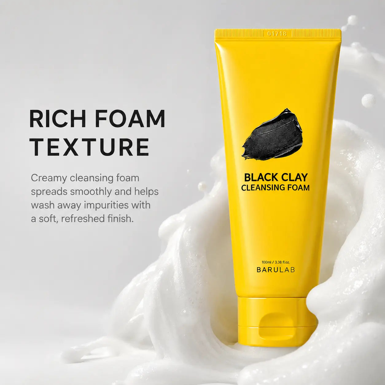 BARULAB Black Clay Cleansing Foam 100ml