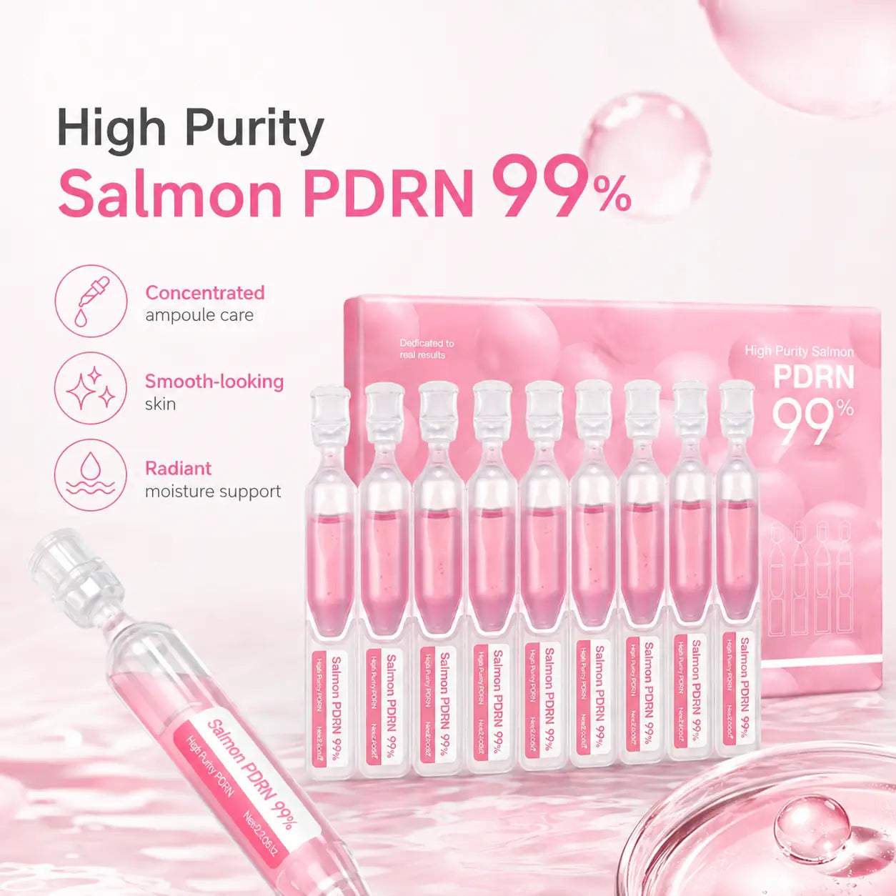 Medicube PDRN Pink One Day Serum Set 1.5ml x 10ea