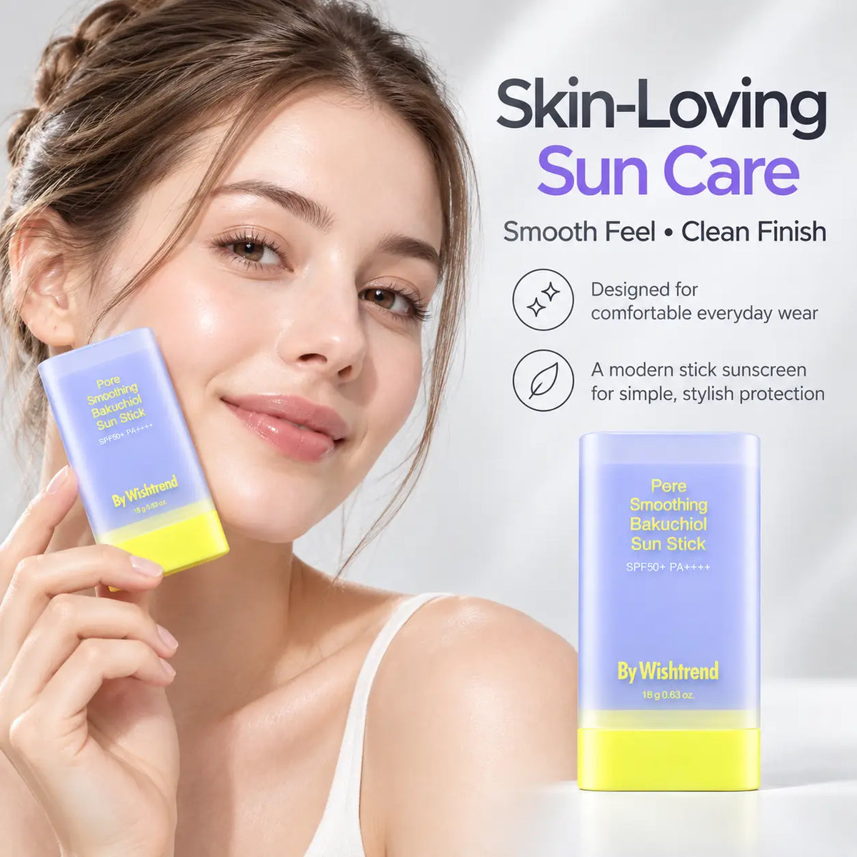 By Wishtrend Pore Smoothing Bakuchiol Sun Stick 18g