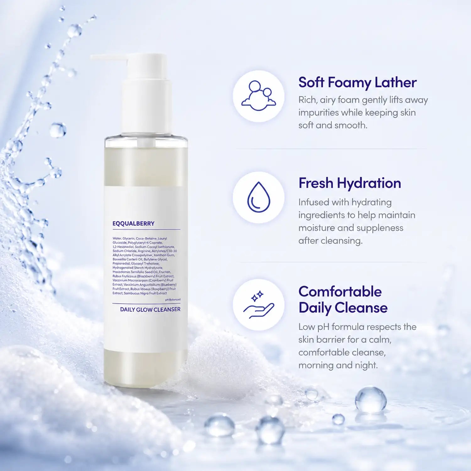 EQQUALBERRY Sauna Cleanser 130g