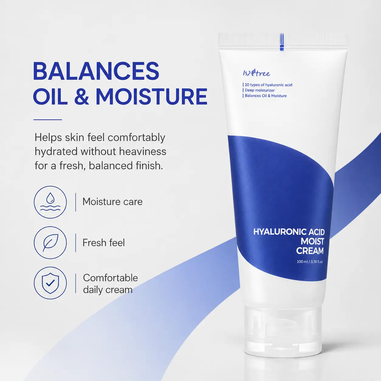 Isntree Hyaluronic Acid Moist Cream Moisturiser 100ml