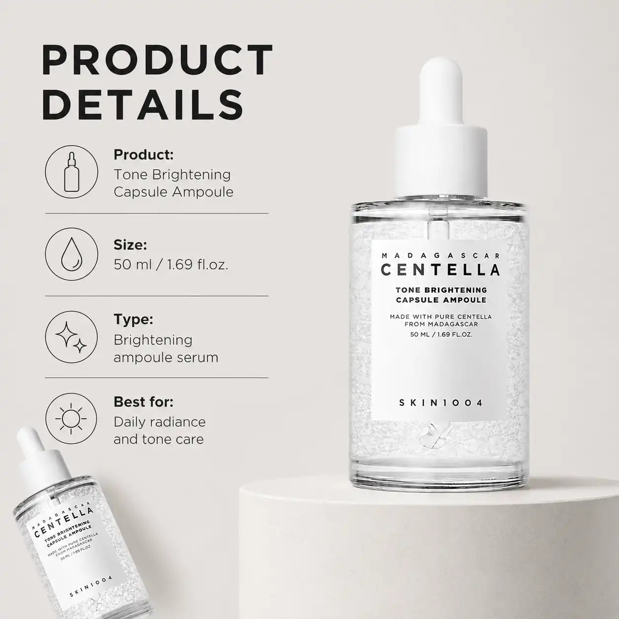 SKIN1004 Madagascar Centella Tone Brightening Capsule Ampoule 50ml