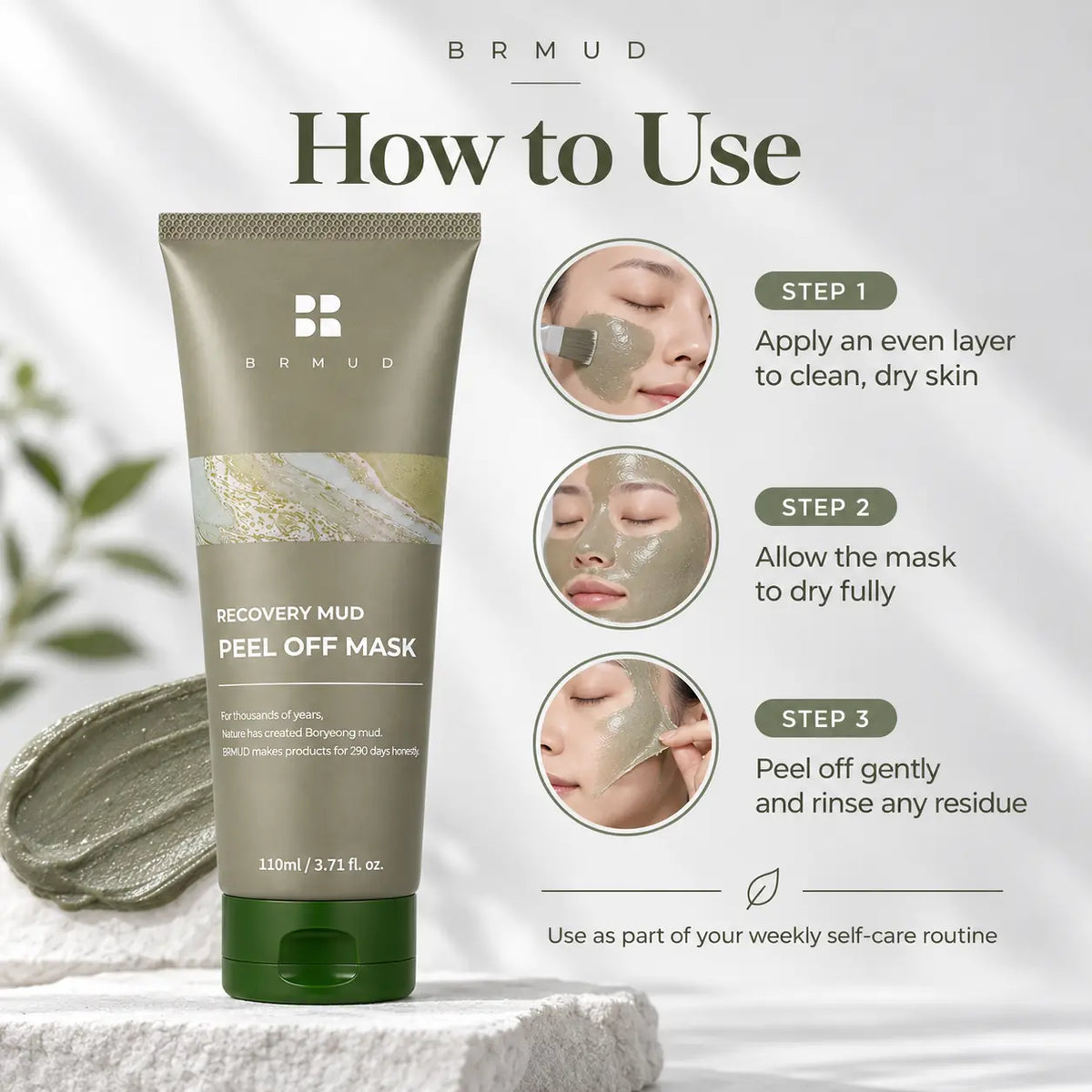 BRMUD Recovery Mud Peel Off Mask 110ml