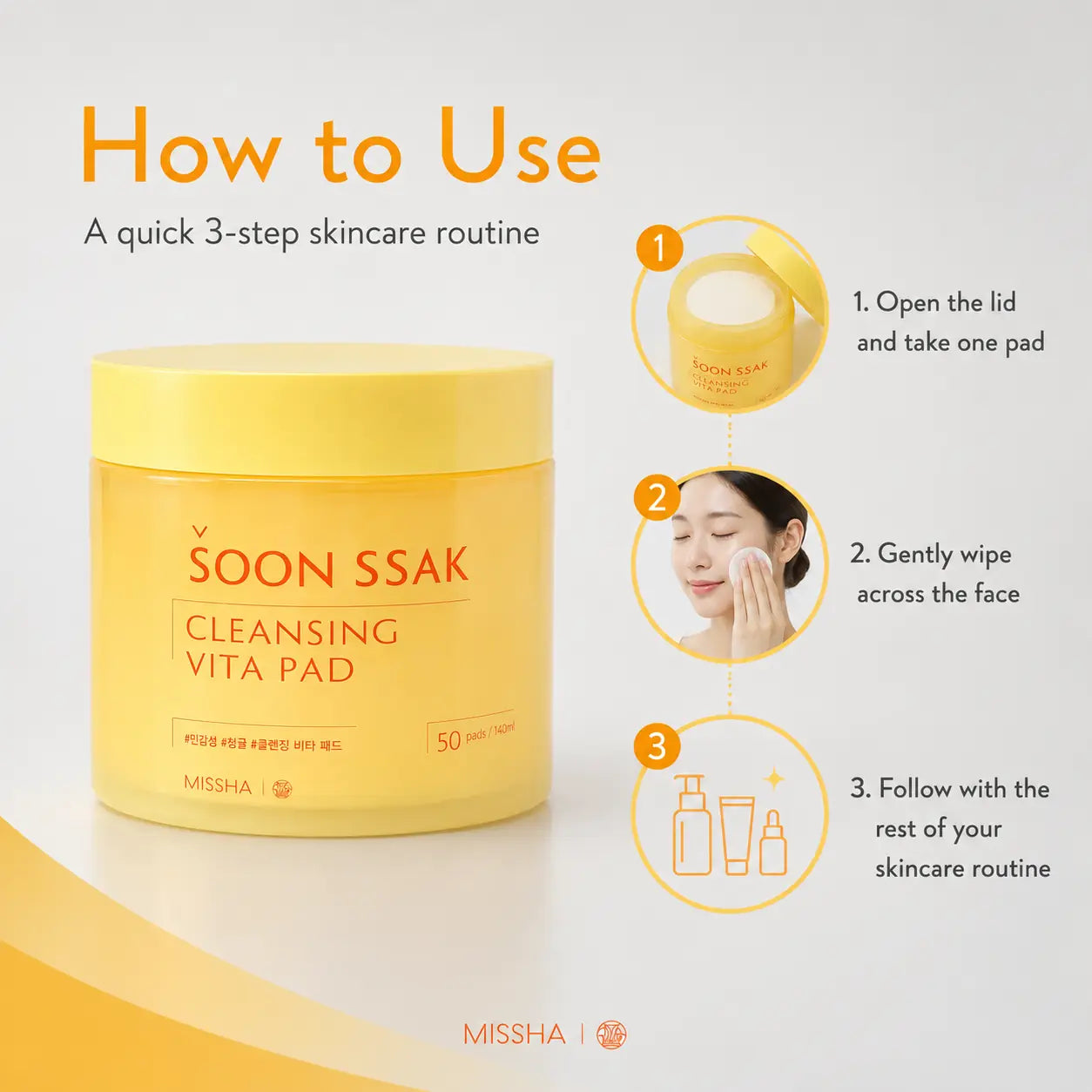 BEAUDIANI Soon Ssak Cleansing Vita Pads 50 Sheets