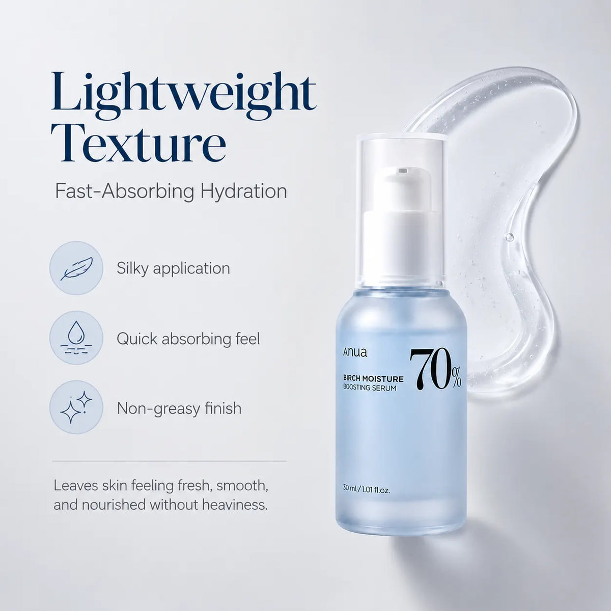 ANUA Birch 70% Moisture Boosting Serum 30ml